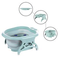 Black Hound Foot Bath Massager Spa Portable Folding Therapy Easy Easy Pain Relieving Stress Calm Tired Muscles for Salon and Home use