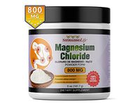 Cloruro de Magnesio Magnesium Chloride 5oz (141.7g) 800mg Measuring Scoop Inside 177 Servings