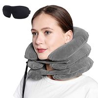 Cervical Neck Traction Device Inflatable Air Pillow for Pain Relief - [FDA Approved] Adjustable Neck Stretcher Support 360 ° Traction Treatment - Ideal for Spine Alignment & Chronic Neck Pain