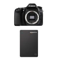 Canon EOS 80D Digital SLR Camera Body (Black) with Seagate 1TB Hard Drive and 1-Year Amazon Drive