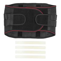 Qkiss Breathable Waist Belt Lumbar Protection Waist Support Brace for Men Women Use(L)