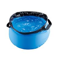 Outdoor Folding Washbasin Portable Travel Hot Water Washbasin Washing Foot Bath Bucket 5l 10l 15l CQOZ (Size : A)