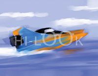 Hi-Look Microfiber Cleaning Cloth - Speed Boat