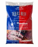 Traeger Grills PEL328 Texas Beef Blend 100% All-Natural Hardwood Pellets Grill, Smoke, Bake, Roast, Braise and BBQ, 20 lb. Bag