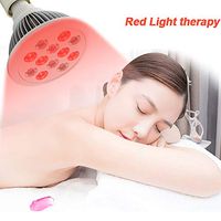TXqueen Red Led Light Therapy, 660nm Near Infrared and 850nm Infrared Led Phototherapy Bulb for Skin and Pain Relief Health Smokeless Safe