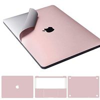 Premium 5-in-1 MacBook Full Body 3M Protective Skin Decals Stickers for MacBook Pro 13 Inch with Touch Bar (Model Number A1706/A1989, 2016/2017/2018) - Rose Pink