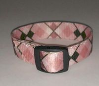 Epilepsy Life VNS (Vagus Nerve Stimulator) Wrist Watch Band Plaid and Paisley Prints (Pink Argyle, 9.5)