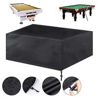 Dust Cover 7 8 9 Ft Pool Table Covers, Full Protection Waterproof Billiard Cover Oxford Cloth for Snooker Billiard Table (Color : Black, Size : 9FT:287x155x82cm)