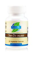 Priority One Vitamins Sun D3 30,000 90 Vegetarian Capsules - The Most bioavailable Form of Vitamin D (cholecalciferol).*