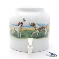 Bluewave Dogs & Duck Design Beverage Dispenser Crock