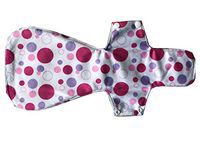 MUMBABY 16 Inch Ultra-deep Sleep Guard Wide Charcoal Bamboo Mama Cloth/Menstrual Pads/Reusable Sanitary Pads (41cm Over-Length) (Bubbles)