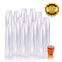 Fete Clear Hard Plastic Shot Glasses 400 Count 2 oz. Reusable and Disposable Shot Cups Perfect Party and Sampling Cups for Drinks, Tastings, Sauces, Dips, Finger Foods, Jelly Shooters 2oz. 400ct.