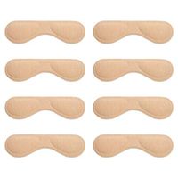 Milisten 4 Pairs Heel Cushion Pads High Heel Stickers Insoles Shoe Grips Liner Self Adhesive Foot Care Protector Beige