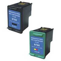 Amsahr 94(C8765WN) Remanufactured Replacement HP Ink Cartridges for Select Printers/Faxes with 1 Black and 1 Color Ink Cartridges