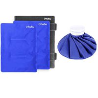 Ohuhu 9" Ice Bag + 14" X 11" Gel Pack (2Pack) with Wrap