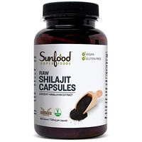 Sunfood Superfoods Shilajit Extract Capsules- Raw. 700mg. 90 ct