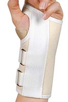 SS4914982 - Leader Deluxe Carpal Tunnel Wrist Support, White, Medium/Left