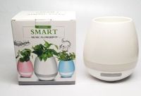K3 Smart Music Flower Pots Multi Color Light Bluetooth Speaker Bluetooth Piano (White)