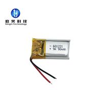 10ea 90mAH 3.7V 6X12X21mm Ultra Small Rechargeable li-Polymer batery for Earphone LED lamp Lithium Battery 601221