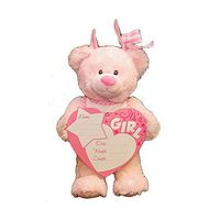 14'' PLUSH BIRTH ANNOUNCEMENT (PINK)