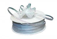3mm-1/8 Organza Pull Bow Ribbon White 50Yd by Party Favors Plus