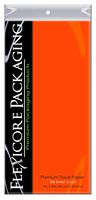 Flexicore Packaging Orange Gift Wrap Tissue Paper Size: 15 Inch X 20 Inch | Count: 100 Sheets | Color: Orange