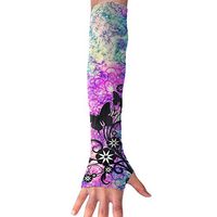 QG ZZX Beautiful Colorful Butterfly Unisex Compression Arm Sleeves UV Protection Performance Arm Sleeve - for Outdoor Sports Baseball,Basketball,Football (1 Pair)