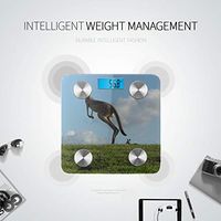 LYAOE Bluetooth Body Fat Scale Kangaroo Jumps Against Blue Sky Smart Wireless Scale with LCD Display Measuring Body Weight Bmi and Health Digital Scale