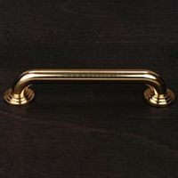 RK International GSTBB-5 36" Step Up Base Grab Bar - Polished Brass