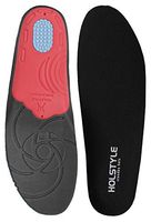 Holstyle Sports Shoes Insoles Heel Cushion Plantar Fasciitis Arch Support Orthotics Inserts Black 12-12.5