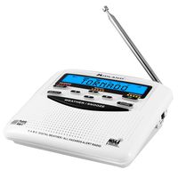 Table Top Weather Radio, White