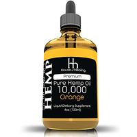 Hemp Oil for Pain Anxiety Relief :: Hemp 10,000mg :: Hemp Extract :: May Help with Inflammation, Joints, Mood, Sleep and More :: Hemp Drops :: Orange Flavor