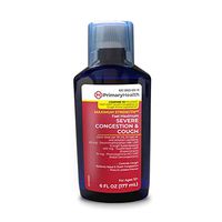 Primary Health Fast Maximum Severe Congestion & Cough Dextromethorphan Guaifenesin Phenylephrine, 6 Ounce