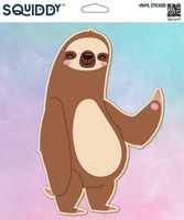 Squiddy Sloth Hello Cute - Vinyl Sticker Decal for Phone, Laptop, Water Bottle (3" Tall)