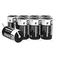 EEMB ER34615 3.6 V D Size Lithium Battery with Tabs 19000 mAh Li-SOCL2 UL Certified Non Rechargeable 3.6 Volt Lithium Thionyl Chloride Battery (8)