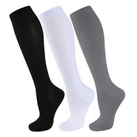 Compression Socks for Women and Men(1/3 Pairs)-Best for Running,Nursing,Circulation,Recovery & Travel (Multicoloured2-3 Pairs, Small/Medium)