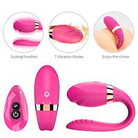 Mini Hands-Free Double-Head Vibration U-Shaped Charging Waterproof Wireless Remote Control Female and Couple Toys 7 Vibration Mode