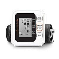 YI KUI Fully Automatic Digital Blood Pressure Monitor for Upper Arm,Automatic Accurate Digital BP Machine Cuff Monitors and Pulse Rate 2x120 Groups Memory - White