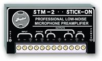 STM-2 - Stick-On Series Single Channel, Low-Noise Microphone Preamplifier with Dual Outputs