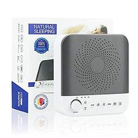 White Noise Machine, Portable Sound Machine for Sleeping with LED Soothing Night Light, 17 Non-Looping Soothing Sounds White Noise Maker with 3 Auto-off Timer & USB Output Charger for Home, Office, Tr
