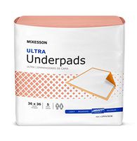 McKesson StayDry Ultra Underpads, Disposable - 36" X 36" - 5 Each / Bag