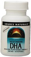 Source Naturals DHA - Neuromins, Non-Fish, Plant-Based Omega-3-30 Vegetarian Softgels