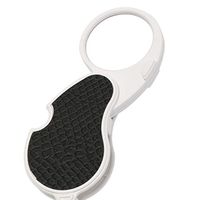 ZH Portable Reading Magnifier Mini Folding Handheld 5X HD Magnifier with LED Light