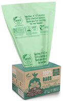 UNNI ASTM D6400 100% Compostable Trash Bags, 13 Gallon, 49.2 Liter, 50 Count, Heavy Duty 0.85 Mils, Tall Kitchen Trash Bags, Food Waste Bags, US BPI and Europe OK Compost Home Certified, San Francisco