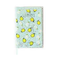 Cupcinu Sequin Notepad Rubber Case Notebook Paper Subject Notebooks Shimmering Fun Sequins Will Change Colors18.3X12.8CM (lemon)
