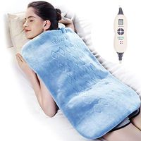 REVIX XXXL Large Heating Pad for Back Pain with Auto Shut Off, Soft Moist Electric Ex-Large Heated Pads with Fast-Heating and 6 Heat Settings, Size 20 * 28", UL Listed, Blue