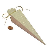Quilted Cone Favor Box | Quantity: 20 | Width: 1 1/2"