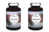 Aloha Medicinals - Pure Red Reishi - Certified Organic Mushrooms – Ganoderma Lucidum – Health Supplement – Supports Cardiovascular, Immune System and Liver Function - 525mg - 90 Capsules (2 Pack)