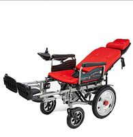 KuiGu Electric Wheelchair, Foldable Elderly Disabled Aid Car Elderly Intelligent Compact Automatic Portable Lightweight Scooter,15km