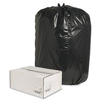 Nature Saver Black Low-Density Recycled Can Liners Trash Bag, Extra Large, 100 per Carton